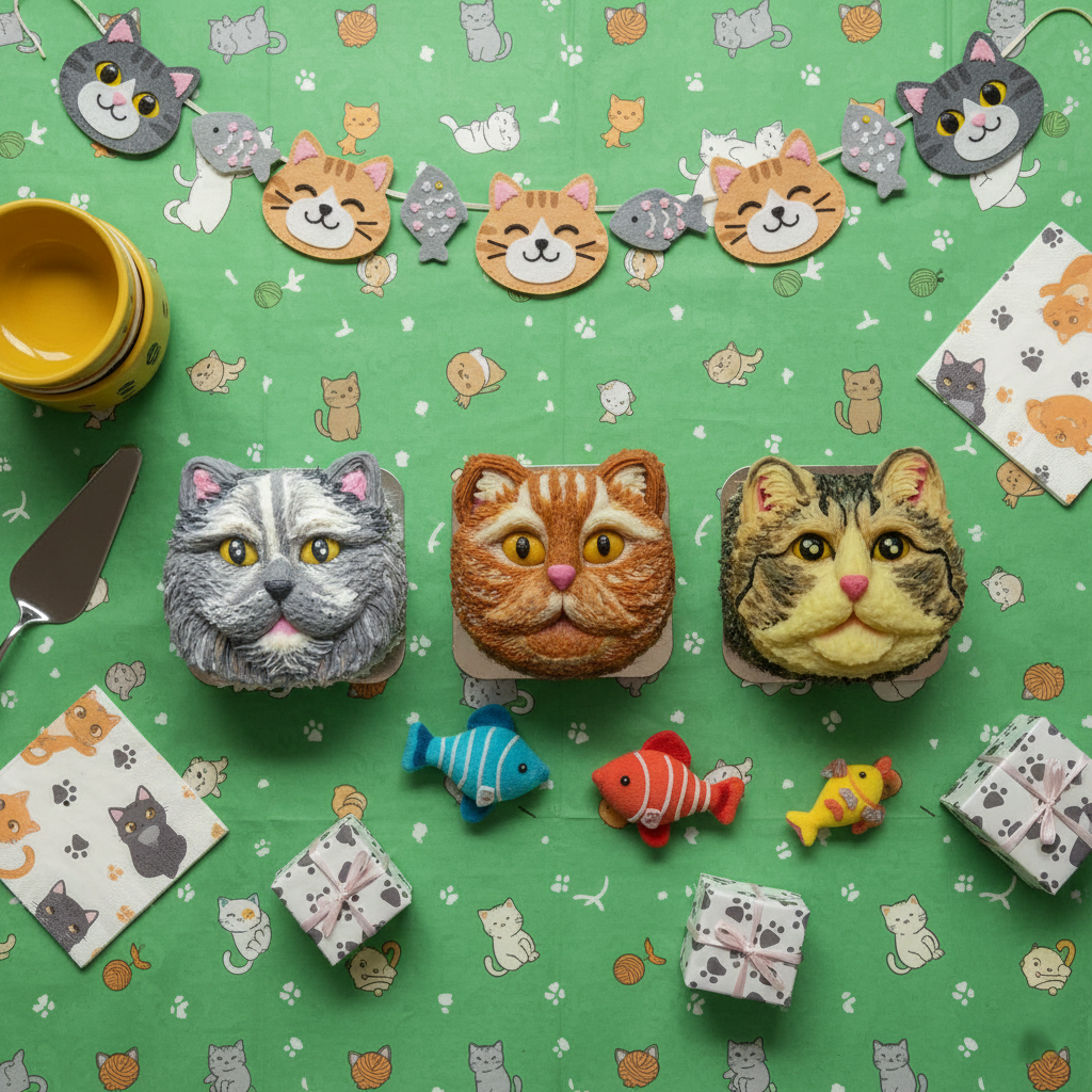 **Grain Free** all-natural S&S Mini Kitty 4.3" cat cake - Custom item: 5 Days Leadtime Required - Image 3