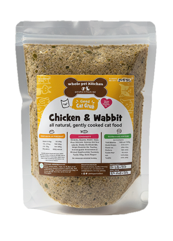 Chicken and Wabbit Cat Food, Good Cat Grub 500g