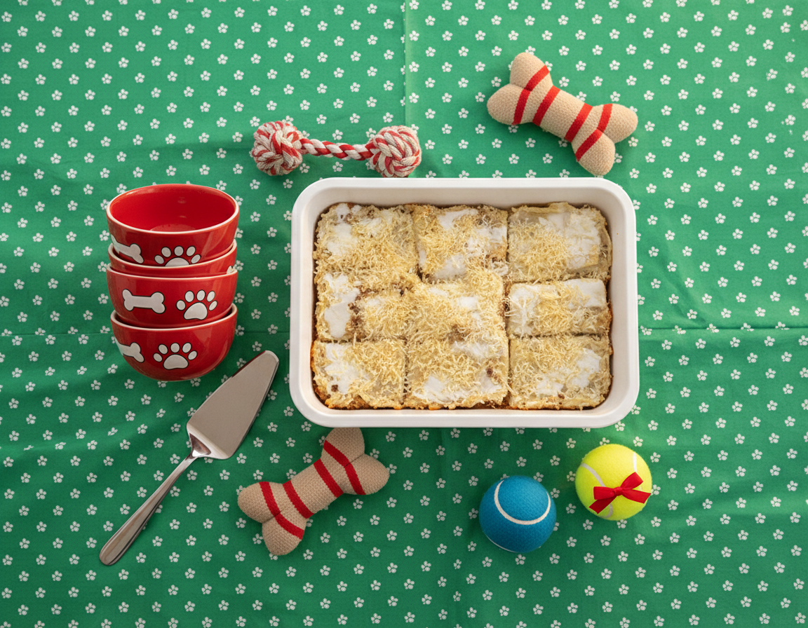 Jack's Lasagna all-natural treat (9 pieces in picnic tray 12" x 9.3") - dog treat - Image 4