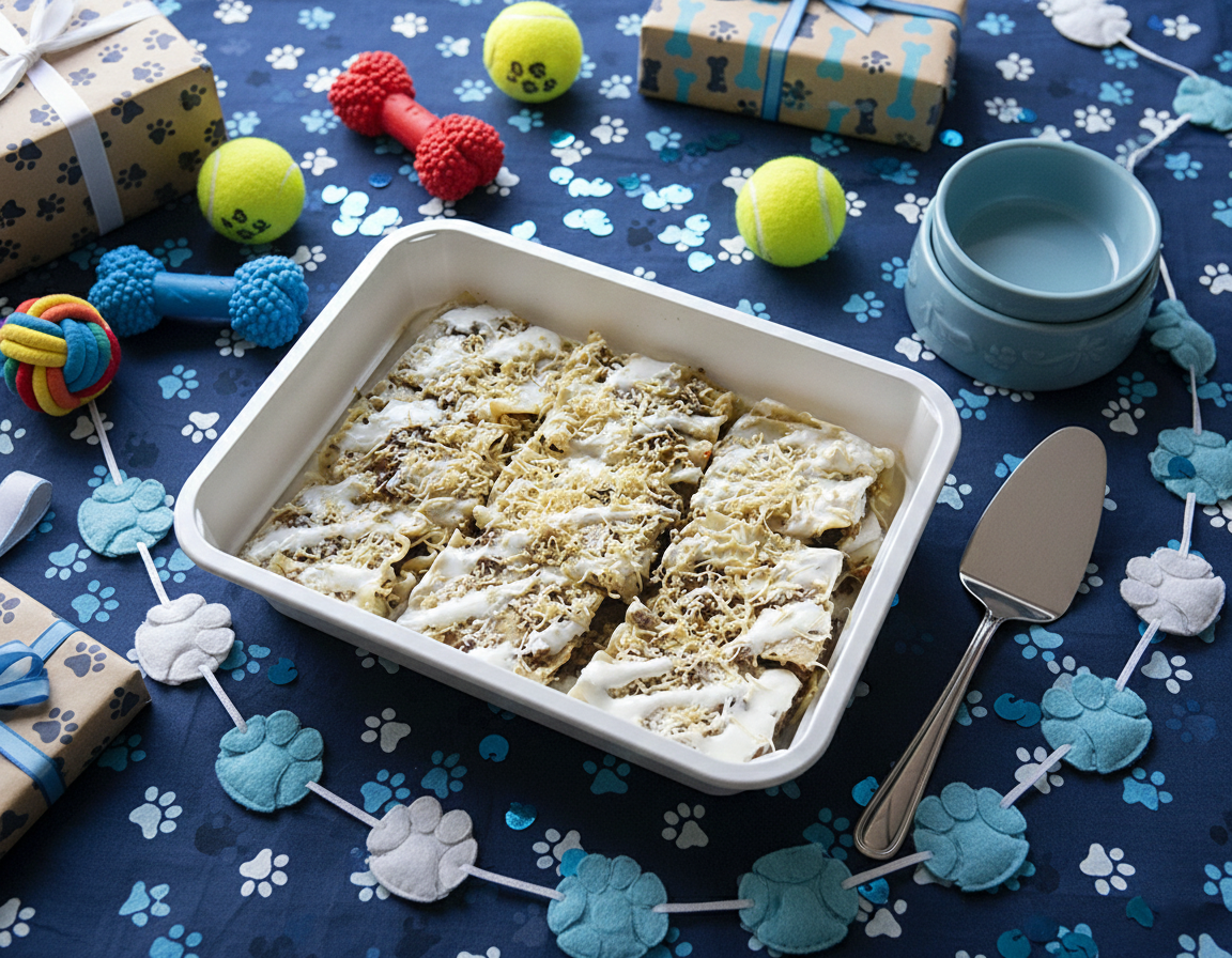 Jack's Lasagna all-natural treat (9 pieces in picnic tray 12" x 9.3") - dog treat - Image 3