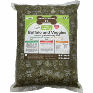 *Grainfree* Buffalo & Veggies Simple Meal, limited ingredient Good Dog Grub (grain & gluten-free) dog food 1kg