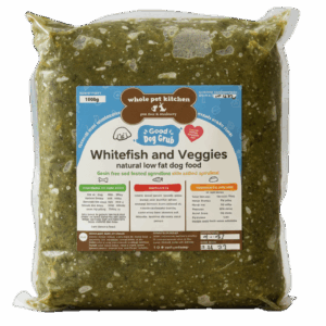 *Grainfree* Whitefish & Veggies Simple Meal, limited ingredient Good Dog Grub (grain & gluten-free) dog food 1kg