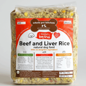 Beef and Liver Rice Good Dog Grub (gluten-free, no fish) dog food 1kg
