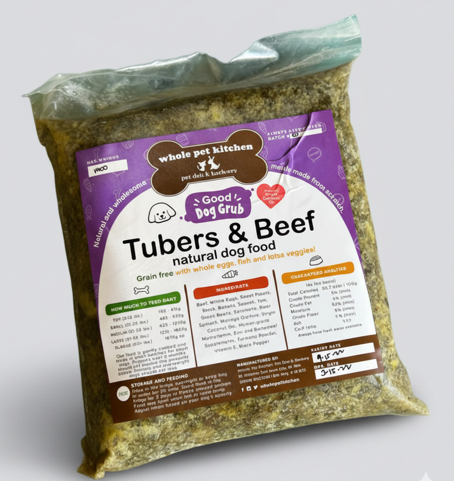 *Grainfree* Tubers and Beef Good Dog Grub (grain & gluten-free) dog food 1kg